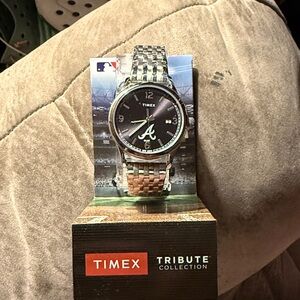 Atlanta Braves Timex Silver Tribute Collection Watch
